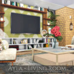 Ayla Living Room by Rirann at TSR