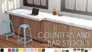 BAR STOOL fixed at Descargas Sims
