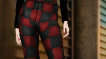 BASE GAME COMPATIBLE Denim overalls at Jenni Sims