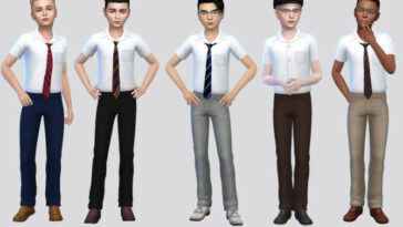 Basic Kids Uniform Boys by McLayneSims at TSR