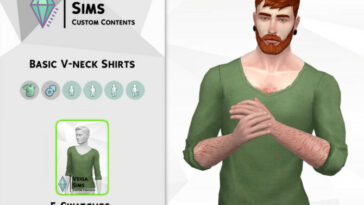 Basic V-neck Shirts by David_Mtv at TSR