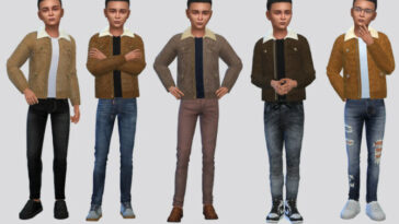 Butch Corduroy Jacket Boys by McLayneSims at TSR