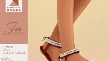 CF+PF Pearl Sandals N001 at REDHEADSIMS