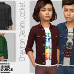 Chevron Denim Jacket by Pelineldis at TSR