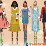 Cottage Living Dress 2 & 3 Recolors at Annett’s Sims 4 Welt