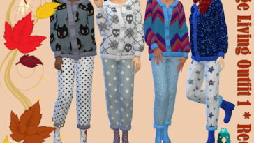 Cottage Living Outfit 1 Recolors at Annett’s Sims 4 Welt