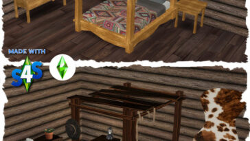 Cowboy Dreams Bedroom by Chalipo at All 4 Sims