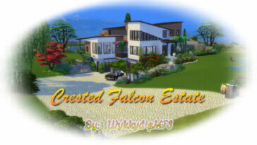 Crested Falcon Estate by Wykkyd at Mod The Sims 4