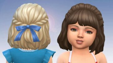 Curly Semi Up for Toddlers + Bow at My Stuff Origin