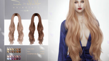 Curly long hair n89 by S-Club LL at TSR