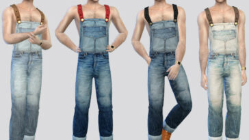 Denim Repair Jumpsuit by McLayneSims at TSR