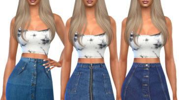 Denim Skirt Mix by Saliwa at TSR
