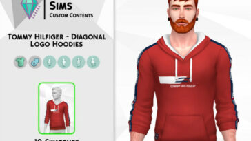 Diagonal Logo Hoodies by David_Mtv at TSR