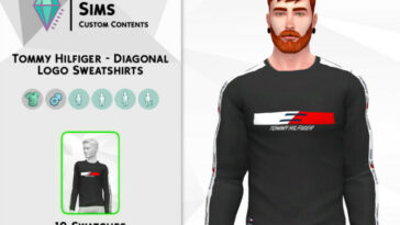 Diagonal Logo Sweatshirts by David_Mtv at TSR
