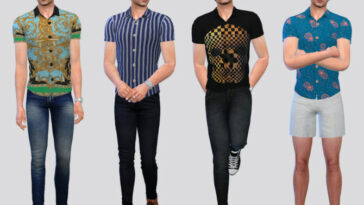 Donix Patterned Shirt by McLayneSims at TSR