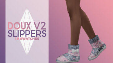 Doux Slipper Boots V2 by Nords at TSR