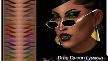 Drag Queen Eyebrows by EvilQuinzel at TSR