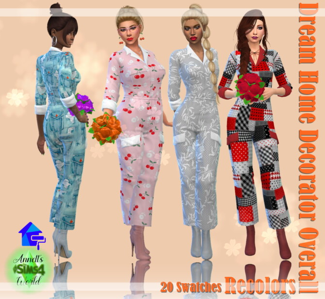 Dream Home Decorator Overall Recolors at Annett’s Sims 4 Welt