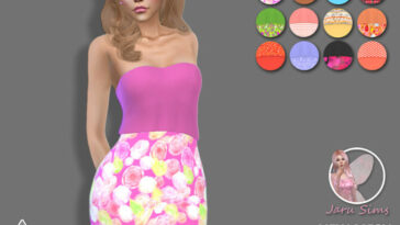 Dress Jade 1 by Jaru Sims at TSR