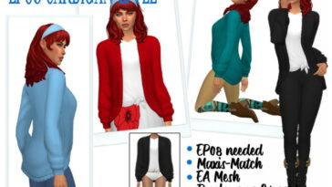 EP08 CARDIGAN & TEE at Sims4Sue