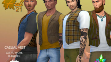 Fall21 Casual Vest by SimmieV at TSR