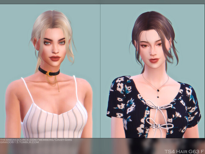 Female Hair G63 by Daisy-Sims at TSR