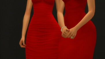 GOTH DRESS at Candy Sims 4