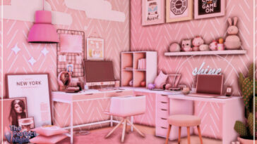 Gamer Girl Bedroom by Mini Simmer at TSR
