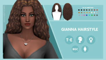 Gianna Hairstyle by simcelebrity00 at TSR