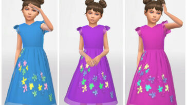 Girl’s Dress 0604 by ErinAOK at TSR