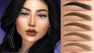 Glitter Eyebrows by MagicHand at TSR