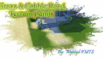 Grass & Cobble Stones – Terrain Paints by Wykkyd at Mod The Sims 4