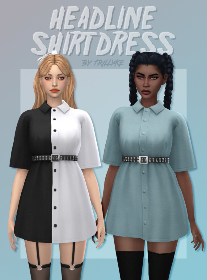 Headline Shirt Dress at Trillyke