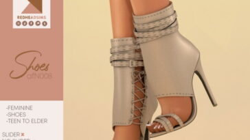 High heel sandals AFN008 at REDHEADSIMS