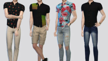 Into Patterned Shirt by McLayneSims at TSR