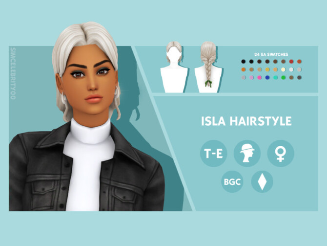 Isla Hairstyle by simcelebrity00 at TSR