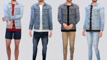 Jaxon Denim Shirt Jacket by McLayneSims at TSR