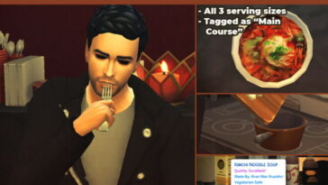 Kimchi Noodle Soup Custom Recipe at Mod The Sims 4