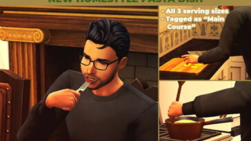 Lemon & Asparagus Farfalle Custom Recipe at Mod The Sims 4