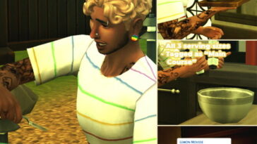 Lemon Mousse Custom Recipe by RobinKLocksley at Mod The Sims 4