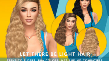 Let There be Light Hair by SonyaSimsCC at TSR