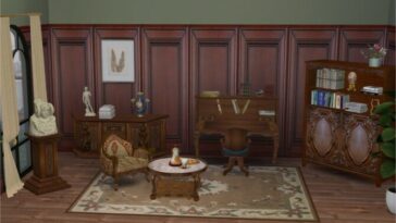 Library by Vitasims Conversion to TS4 by Clara at All 4 Sims