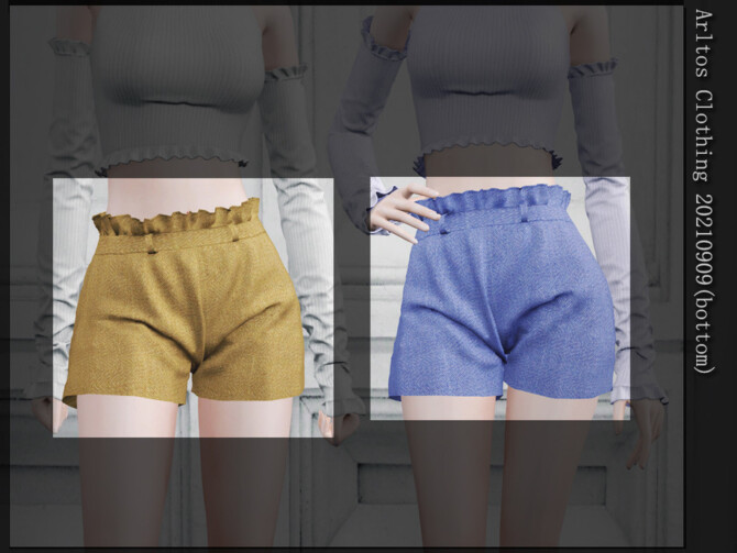 Linen shorts (Bottom) 20210909 by Arltos at TSR