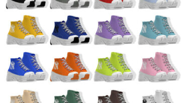 M Chunky high big ball converse at Bedisfull – iridescent