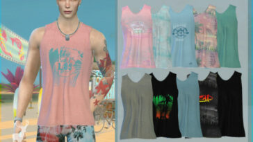 MEN’S SHIRT FOR SUMMER by DanSimsFantasy at TSR
