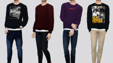 Makino Sweater Top by McLayneSims at TSR
