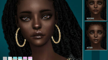 Mia face glitter by soloriya at TSR