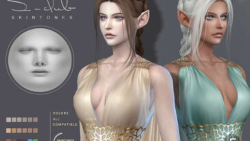 Natural skintone overlay for female sims by S-Club LL&WM at TSR
