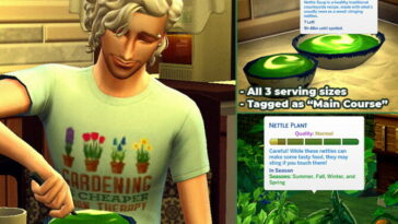 Nettle Soup Custom Recipe & Harvestable Nettle Pack at Mod The Sims 4