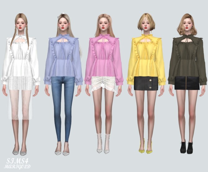 Night Blouse BD at Marigold